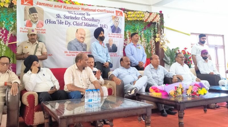 NLU demand triggers protest at deputy CM’s public event in Kathua