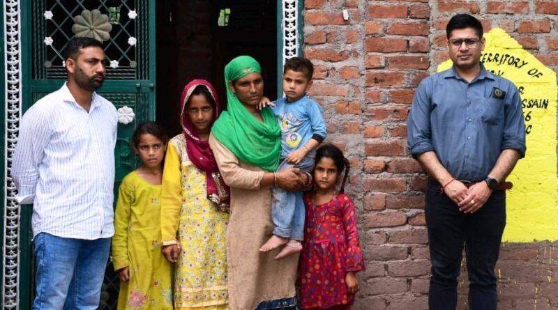DC Rajouri inspects progress on PMAY houses in Dhangri Block