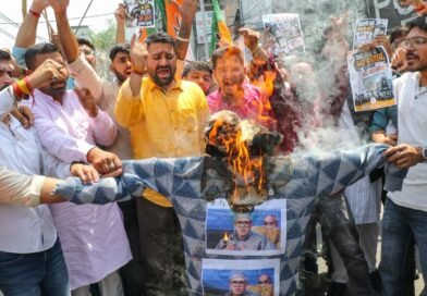 BJYM protests against NC government over unemployment issues in J&K