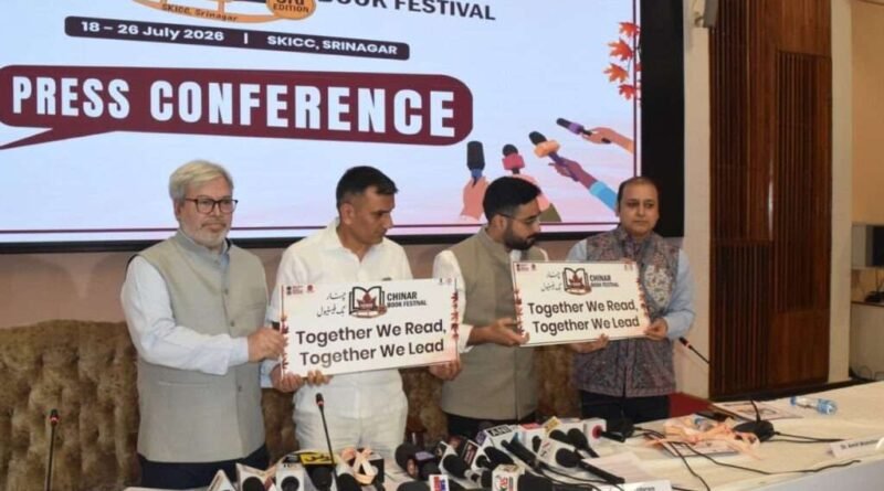 9-day Chinar Book Festival to begin in Srinagar from July 18