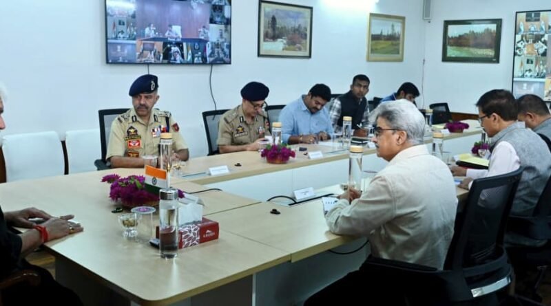 LG Manoj Sinha Chairs High-Level Security Review Meeting; Orders Intensified Anti-Terror Operations, Enhanced Safety Measures for Non-Local Workers