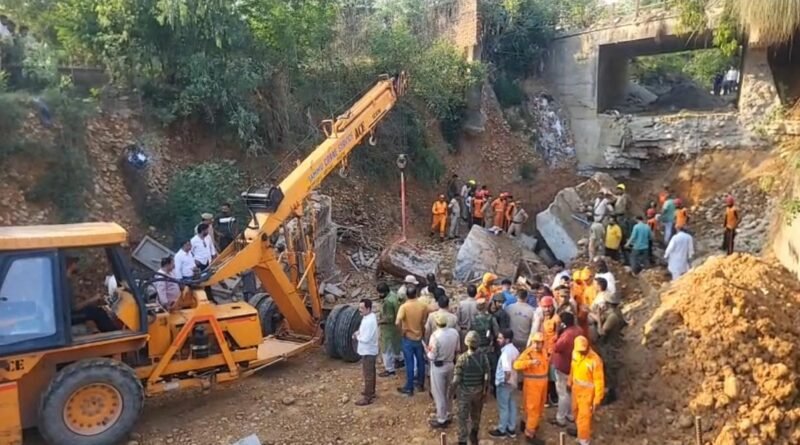 Three dead, two injured as bridge collapses during repair work in Jammu; Dy CM orders probe