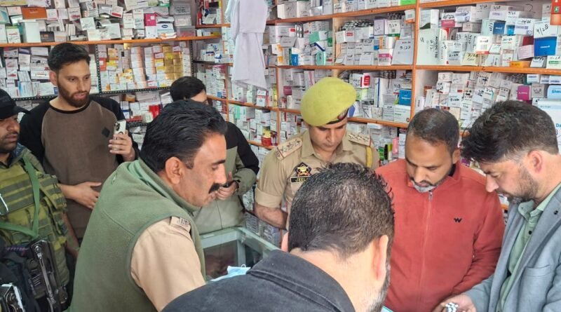 Anantnag Police Seal Three Medical Stores in Aishmuqam Over Record Discrepancies