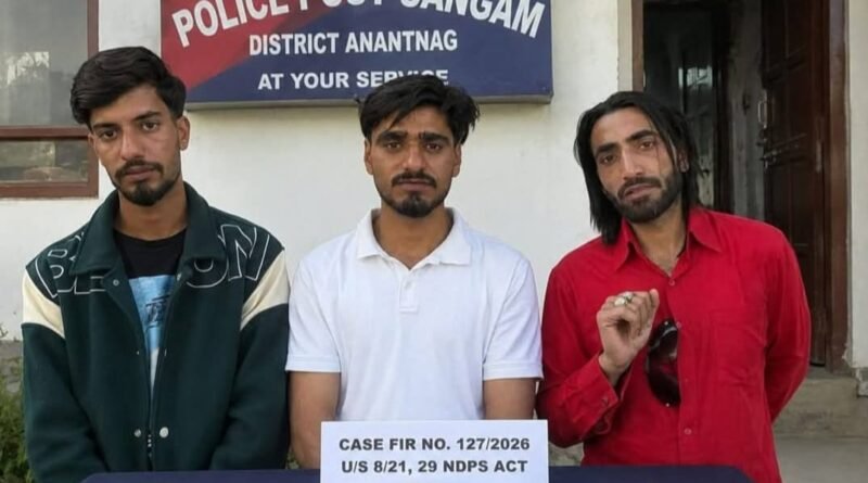 Notorious Heroin Supplier “Doggy” Among Four Drug Peddlers Arrested by Anantnag Police