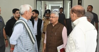 LG reviews construction work at Pantha chowk yatri niwas
