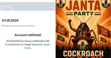 Cockroach Janata Party’s X handle withheld, founder starts new account