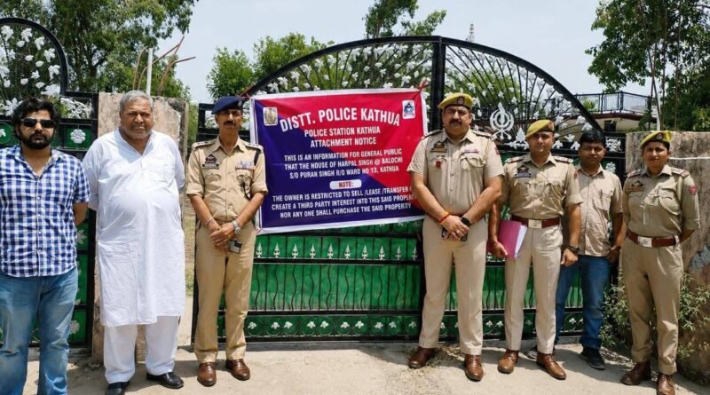 Police attaches drug peddler’s properties worth Rs 7 crore in Kathua