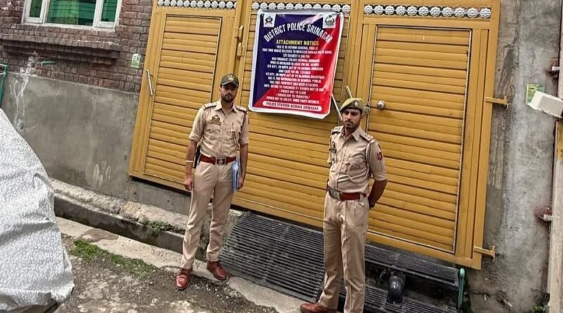 Police attaches properties worth ₹2 crore linked to drug trafficking in Srinagar