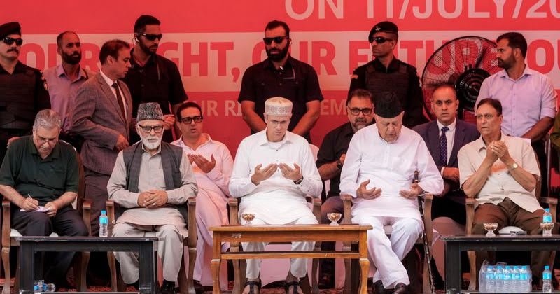 NC pushes for J&K statehood in show of strength ahead of Jantar Mantar protest