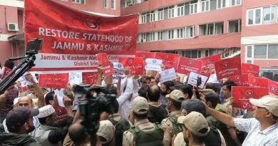 NC workers stage protests across Kashmir for statehood restoration