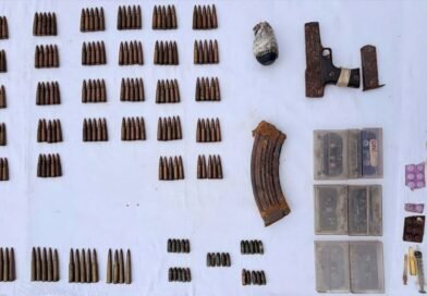 Weapons cache recovered during search operation in Reasi forest