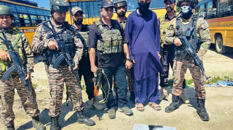 Handwara Police Bust Terror Module, Ex-Terrorist Arrested With Pistol and Ammunition