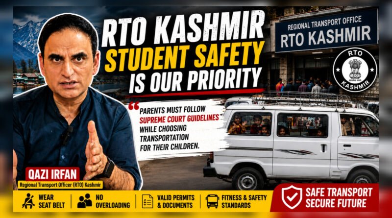 RTO Shifts Burden To Parents As Illegal School Vans Roam Srinagar Roads