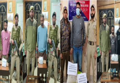 5 drug peddlers arrested, over 3.93 kg contraband seized in Anantnag: Police