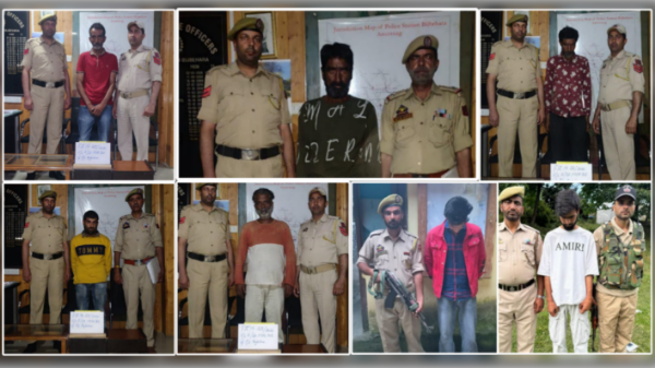 Seven booked for drug consumption in Anantnag