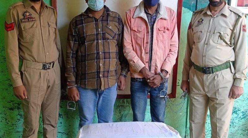 District Police Kulgam arrests 02 drug peddlers; contraband substance recovered